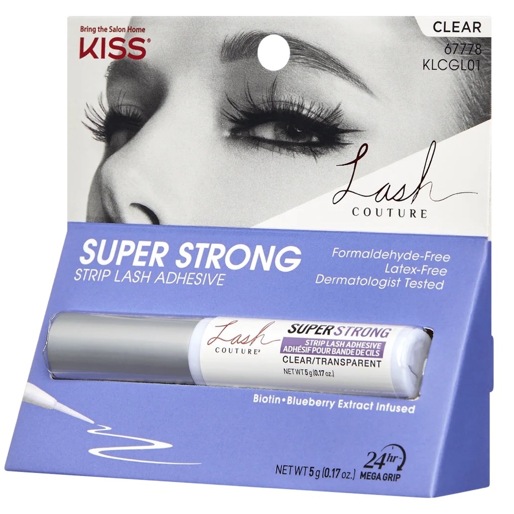 NEW! KISS Lash Couture Clear Super Strong Strip Lash Adhesive 67778 KLCGL01